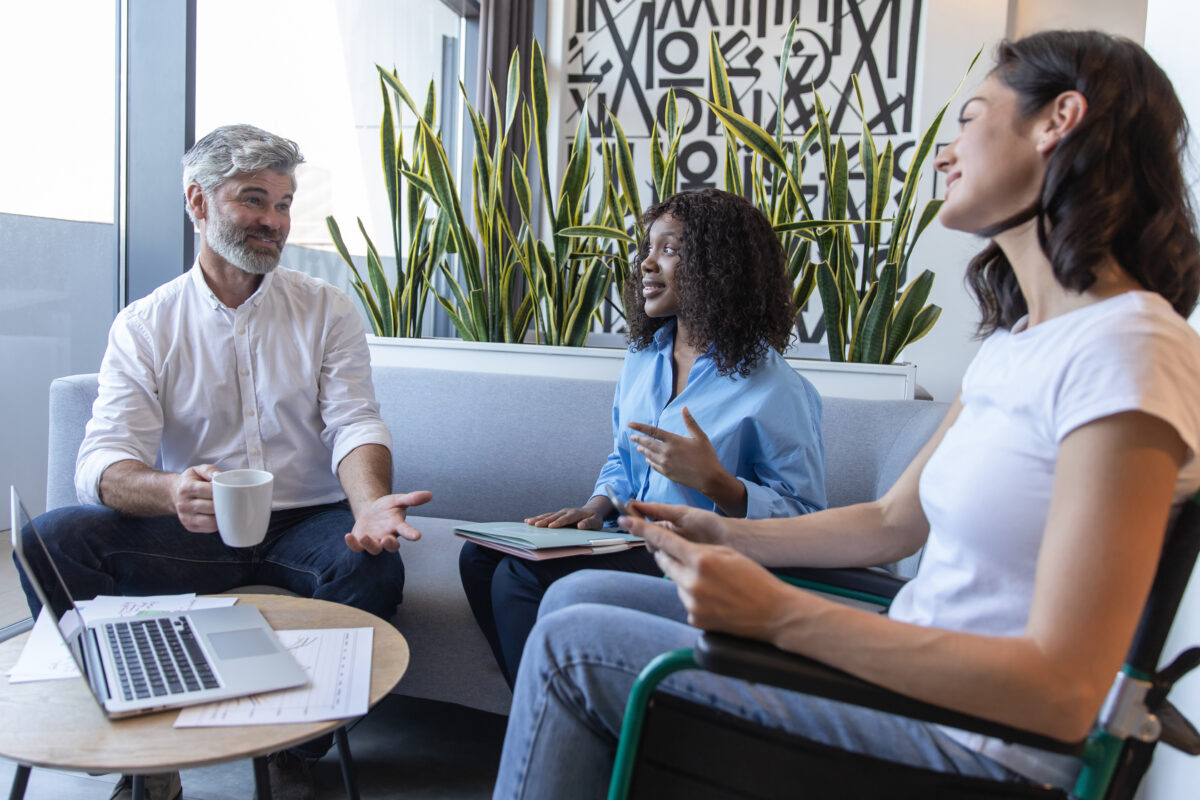 Bloom Healthcare allied health clinician supporting a client